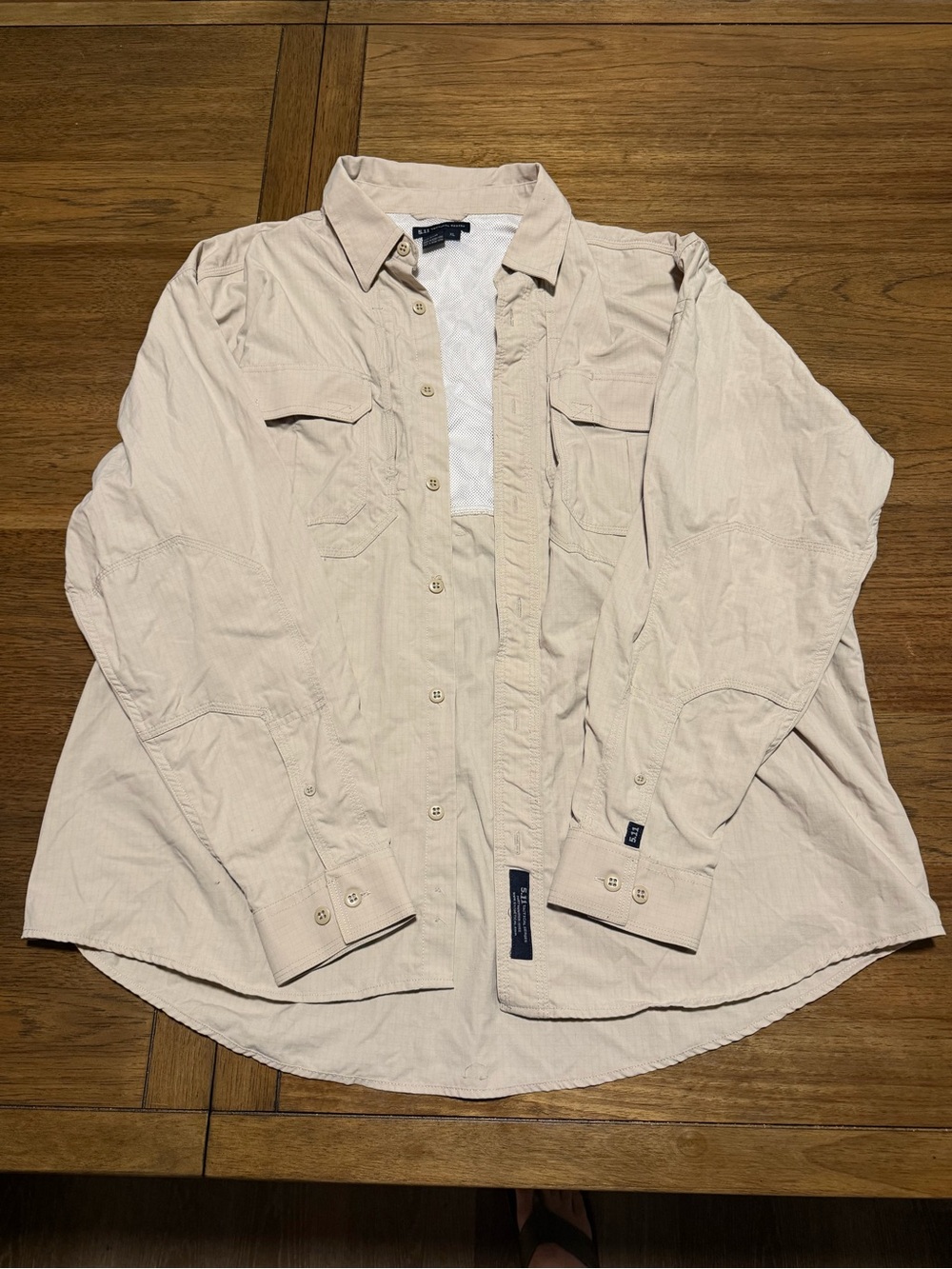 5.11 Tactical Men’s Beige Casual Button-Down Shirt
